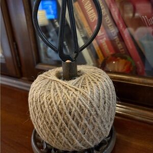 Rustic Twine Holder with Scissors
